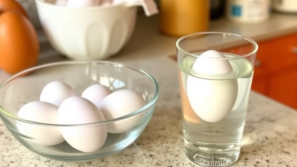 Hur ser man att ett ägg är gammalt