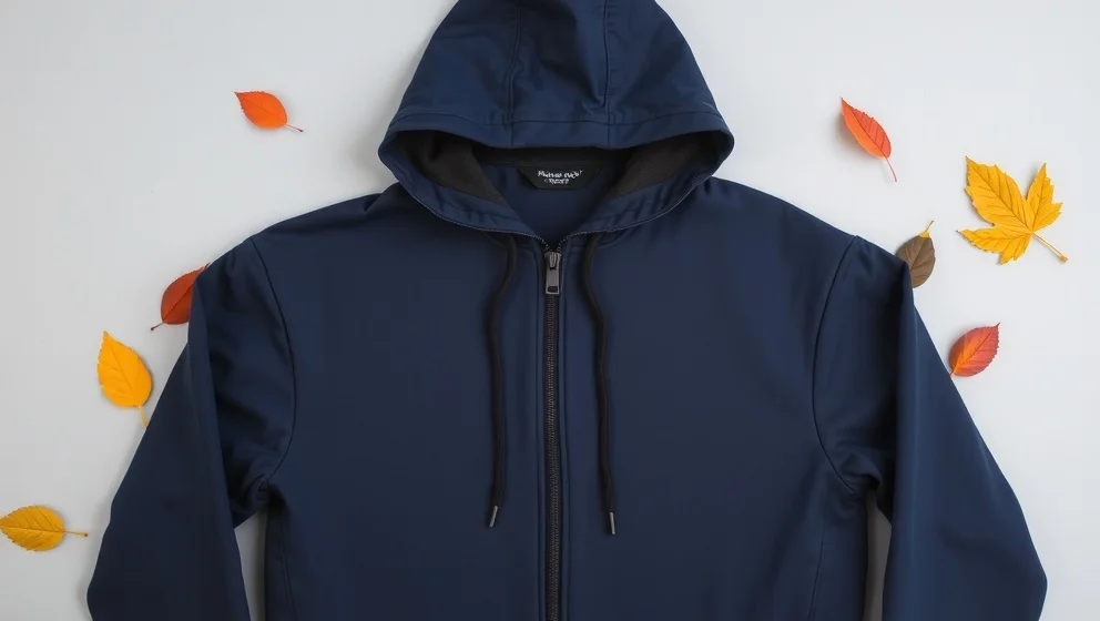 Lyle & Scott zip through hooded jacka för hösten